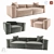 Modern Fox Sofa: Comfort & Style 3D model small image 1