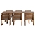 Elegant Navaro Dining Set 3D model small image 4