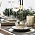 Elegant Serveware Set: Table Setting 001 3D model small image 2