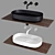 Minimalist Serene Countertop 3D model small image 1