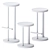 Sleek Spot Stools in Multiple Heights 3D model small image 4