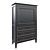 Elegant Wooden Secretaire with Drawers 3D model small image 2