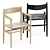 Modern Scandinavian CH36 and CH37 Chairs 3D model small image 2