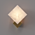 Sleek Cube Wall Lamp 3D model small image 2