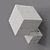 Sleek Cube Wall Lamp 3D model small image 8