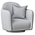 Elegant Longhi Vivienne Armchair 3D model small image 5