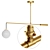 Bold Brass Counterbalance Pendant: Balance Lamp 3D model small image 2