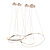 Elegant Oracle 4-Ring Chandelier 3D model small image 1