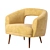 Elegant Millie Chair 3D model small image 1