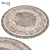 Stylish Round Rug 28 3D model small image 1