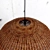 HKLiving Bamboo Pendant Ball Lamp - Stylish Lighting Solution 3D model small image 2