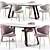 Calligaris Holly Dining Chair & Sunshine Table 3D model small image 1