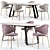 Calligaris Holly Dining Chair & Sunshine Table 3D model small image 12