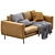 Luxury Moooi Boutique Leather Sofa 3D model small image 2