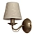 Classic Metal Wall Lamp with Switch 3D model small image 1