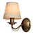 Classic Metal Wall Lamp with Switch 3D model small image 2