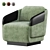 Vintage-Inspired WORN Armchair 3D model small image 1