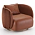 Cantori Bohemian Armchair: Eclectic Elegance for your Space 3D model small image 2