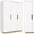 FABI 3-Door Wardrobe: Elegant Storage Solution 3D model small image 1