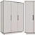 FABI 3-Door Wardrobe: Elegant Storage Solution 3D model small image 2