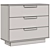 Title: Elegant Fabi White Chest of Drawers 3D model small image 3