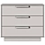 Title: Elegant Fabi White Chest of Drawers 3D model small image 4