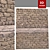 Detailed Stone Wall Model 3D model small image 1