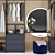 Modern Wardrobe Composition - with Editable Model 3D model small image 2