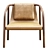 Bernhardt Oslo Lounge Chair: Stylish and Comfortable 3D model small image 1