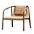 Bernhardt Oslo Lounge Chair: Stylish and Comfortable 3D model small image 3