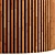 Striped Wood Panel: High-Quality Textures & 3D Files 3D model small image 2
