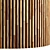 Rustic Wood Stripes 4K Panel with PBR Textures 3D model small image 2