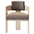 Contemporary C_Back Chair 3D model small image 2