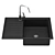 Stylish Blanco ZIA Sink 3D model small image 1