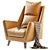 York 232 Armchair: Stylish and Comfortable 3D model small image 1