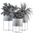 Stylish Black Box Plants Stand 3D model small image 5