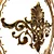 Luxury Golden Ornamental Sculpture 3D model small image 13