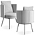 Elegant Minotti Dining Set 3D model small image 5