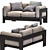 Petite and Chic: Bastiano Settee 3D model small image 3