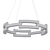 Chic Industrial Chain Link Pendant 3D model small image 2