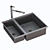 BLANCO SUBLINE: Sleek Kitchen Sink 3D model small image 1