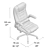 Elegant and Compact Bruno Office Chair 3D model small image 5