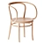 Elegant Bentwood Armchair Thonet 3D model small image 1