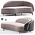 Layered Sofa: Modern Design by Studio Paolo Ferrari 3D model small image 1