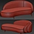 Layered Sofa: Modern Design by Studio Paolo Ferrari 3D model small image 2