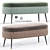 Valencia Freya Ottoman: Stylish and Functional 3D model small image 1