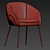 Xander Modern Dining Chair 3D model small image 4