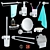 HANSGROHE Logis Accessory Set: Complete Bathroom Upgrade 3D model small image 1