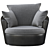 Marrakesh Fabric Swivel Chair: Exotic Elegance 3D model small image 2