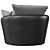 Marrakesh Fabric Swivel Chair: Exotic Elegance 3D model small image 4